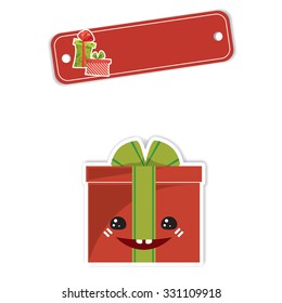 Vector illustration of a christmas related objects isolated on white
