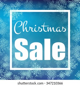 Vector Illustration of Christmas Sale for Design, Website, Background, Banner. Snowflake retail Element Template