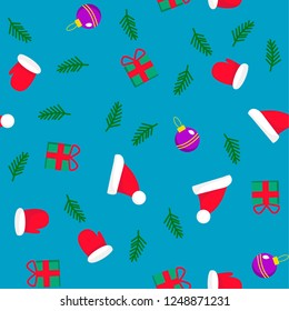 Vector illustration. Christmas seamless pattern.