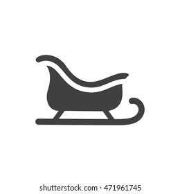 Vector Illustration of a Christmas Sleigh Icon