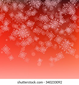 Vector Illustration of Christmas Snowflake Background for Design, Website, Background, Banner. Winter December Snow Element Template. Shine texture