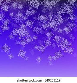 Vector Illustration of Christmas Snowflake Background for Design, Website, Background, Banner. Winter December Snow Element Template. Shine texture