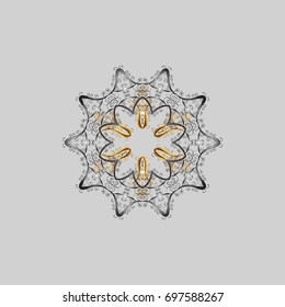Vector illustration. Christmas Snowflakes Background. Vector christmas abstract colorful background with cute snowflake. Cute Pattern. Pattern of snowflakes.