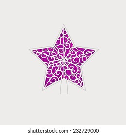 vector illustration of Christmas star