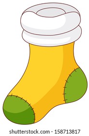 Vector illustration of a christmas stocking