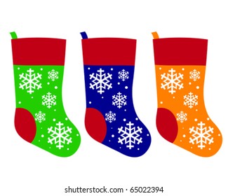 Vector Illustration of Christmas Stockings