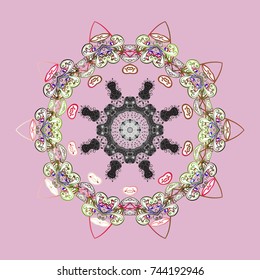Vector illustration. Christmas Stylized neutral, gray and white Snowflakes on a neutral, gray and white colors.