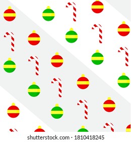 
Ilustración vectorial de papel digital con motivos navideños