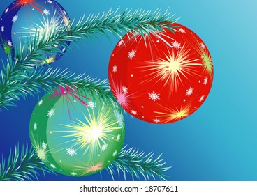 vector illustration "Christmas toy"