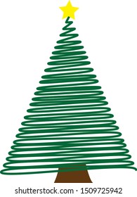 Vector illustration of a Christmas Tree
