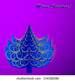 vector illustration - Christmas tree