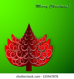 vector illustration - Christmas tree