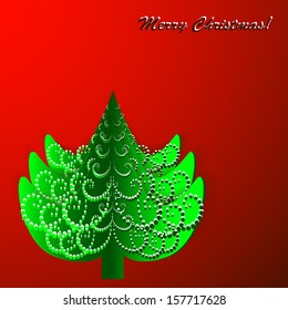 vector illustration - Christmas tree