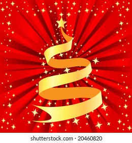 vector illustration of christmas tree