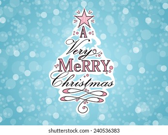 Vector illustration of christmas tree