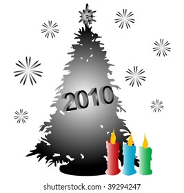 Vector illustration of Christmas Tree
