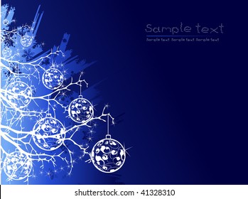 vector illustration Christmas tree