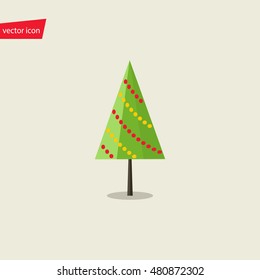 Vector illustration of Christmas tree