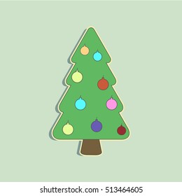 vector illustration - Christmas Tree.