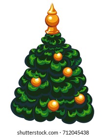 vector illustration christmas tree