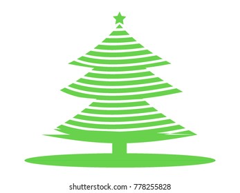 Vector illustration of a Christmas Tree