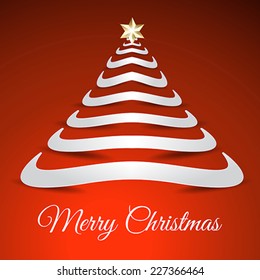 Vector illustration of Christmas Tree Background 