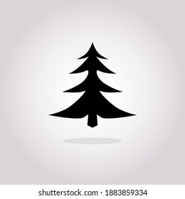 Ilustración vectorial de un concepto de árbol de Navidad.