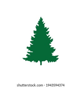 Vector illustration of a Christmas tree concept.