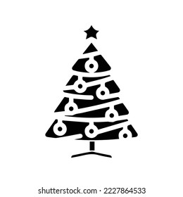 Vektorgrafik eines Weihnachtsbaumkonzepts.
