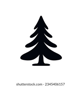 Vector illustration of a Christmas tree concept.