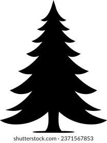 Vector illustration of a Christmas tree concept.