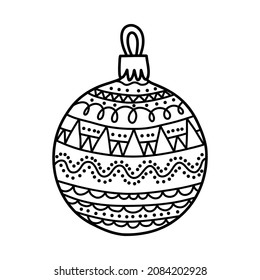 Vektorgrafik. Weihnachtsbaumdekoration. Baum
