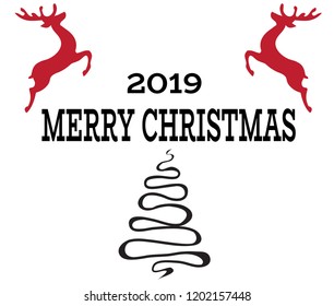 vector illustration of a Christmas tree holiday background.