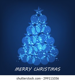 Vector illustration of a Christmas Tree for Merry Christmas.