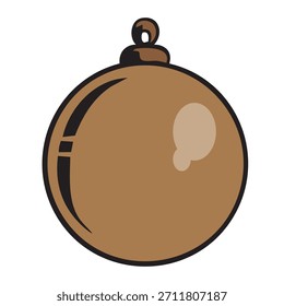 Ilustración vectorial de luces de adorno de árbol de Navidad en varios vintage