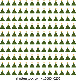 Vector illustration of christmas tree pattern