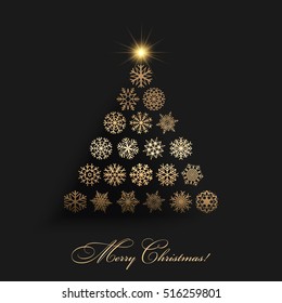 Vector illustration of A Christmas Vector Tree Symbol