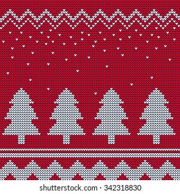 Vector Illustration of Christmas Ugly Sweater for Design, Website, Background, Banner. Holidays seamless pattern Element Template