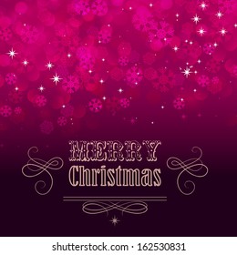 Vector illustration Christmas vintage background.