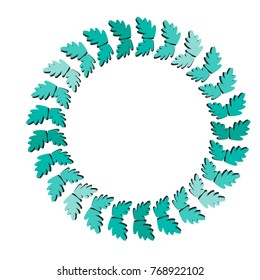 vector illustration: christmas wreath 