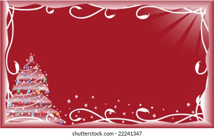 vector illustration of christmass card