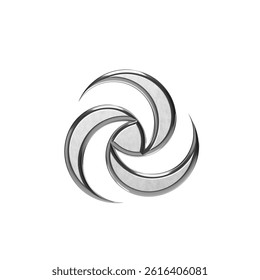 vector illustration of a chrome image