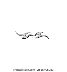 vector illustration of a chrome image