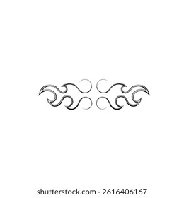 vector illustration of a chrome image