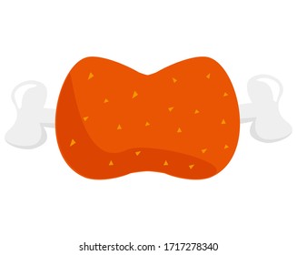 Vector illustration of a chunk of meat . 