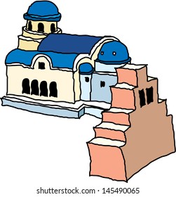 Ilustración vectorial de una iglesia