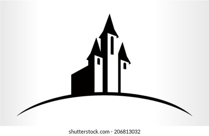 Vector Illustration of a Church