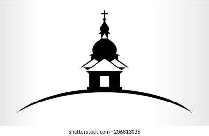 Vector Illustration of a Church