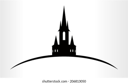 Vector Illustration of a Church