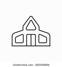 vector illustration of church icon. modern church flat symbol on white background. vector icon for graphic, website and mobile design